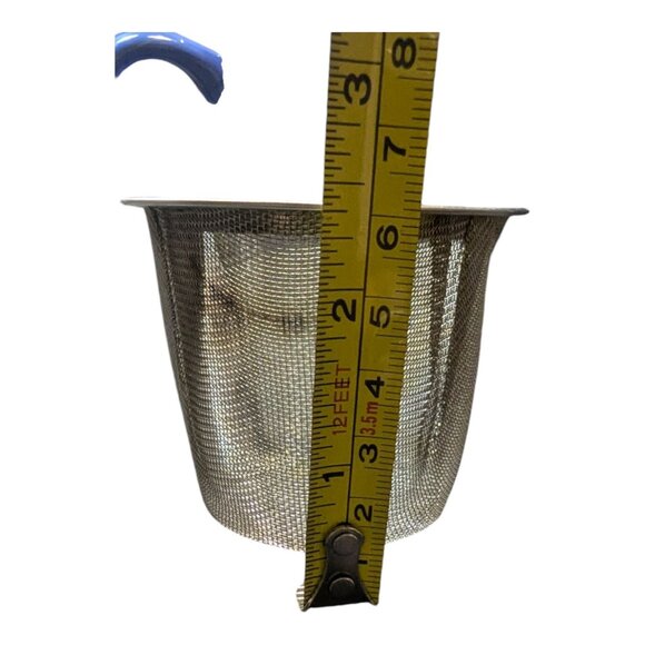 HuesNBrews Blue Ceramic Teapot With Stainless Steel Infuser & Lid 2 Cup - Picture 12 of 13